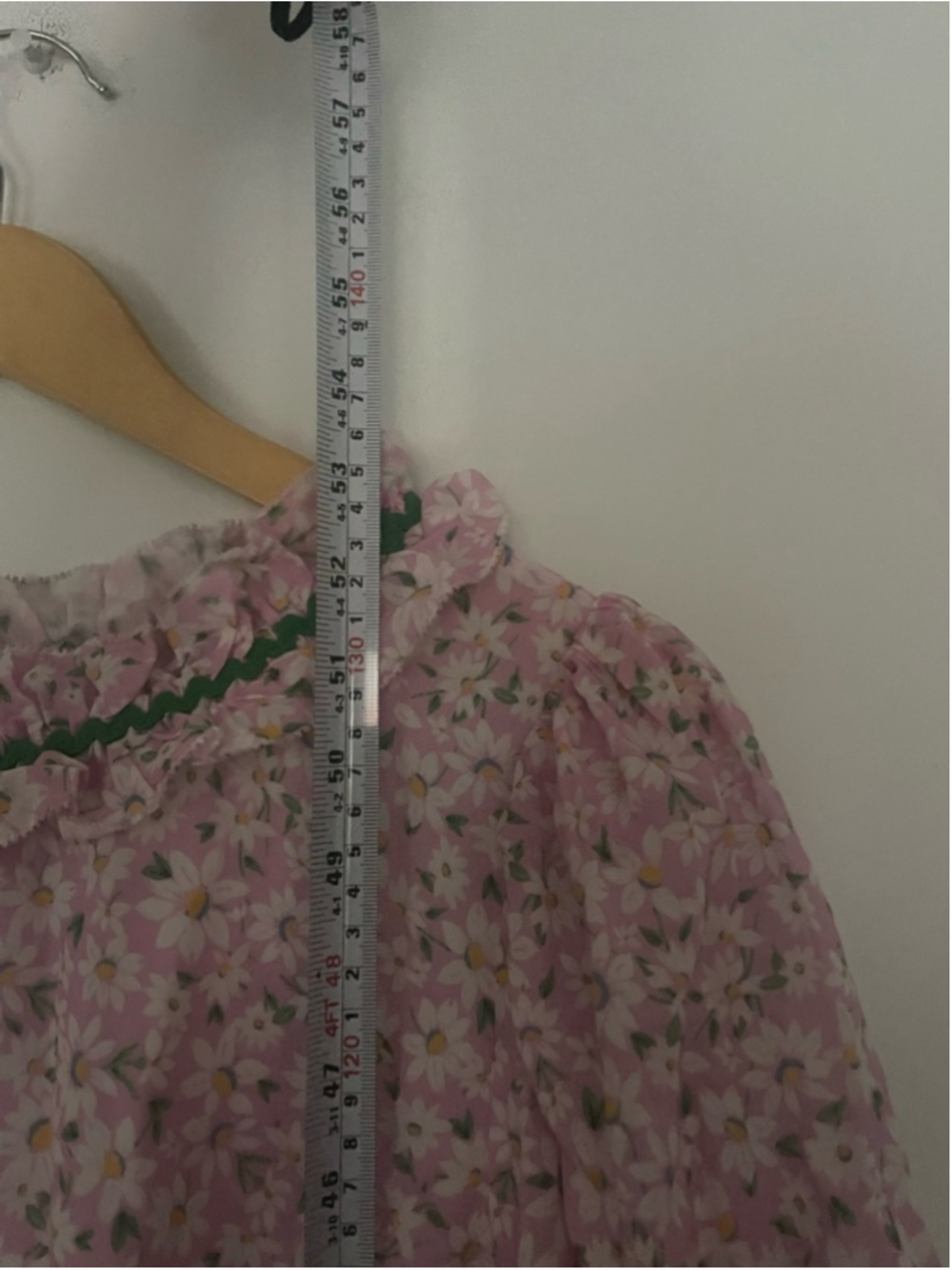 Rixo Deia Pink Floral Ruffled Midi Dress Puff Sleeve Voile Small - Picture 10 of 12